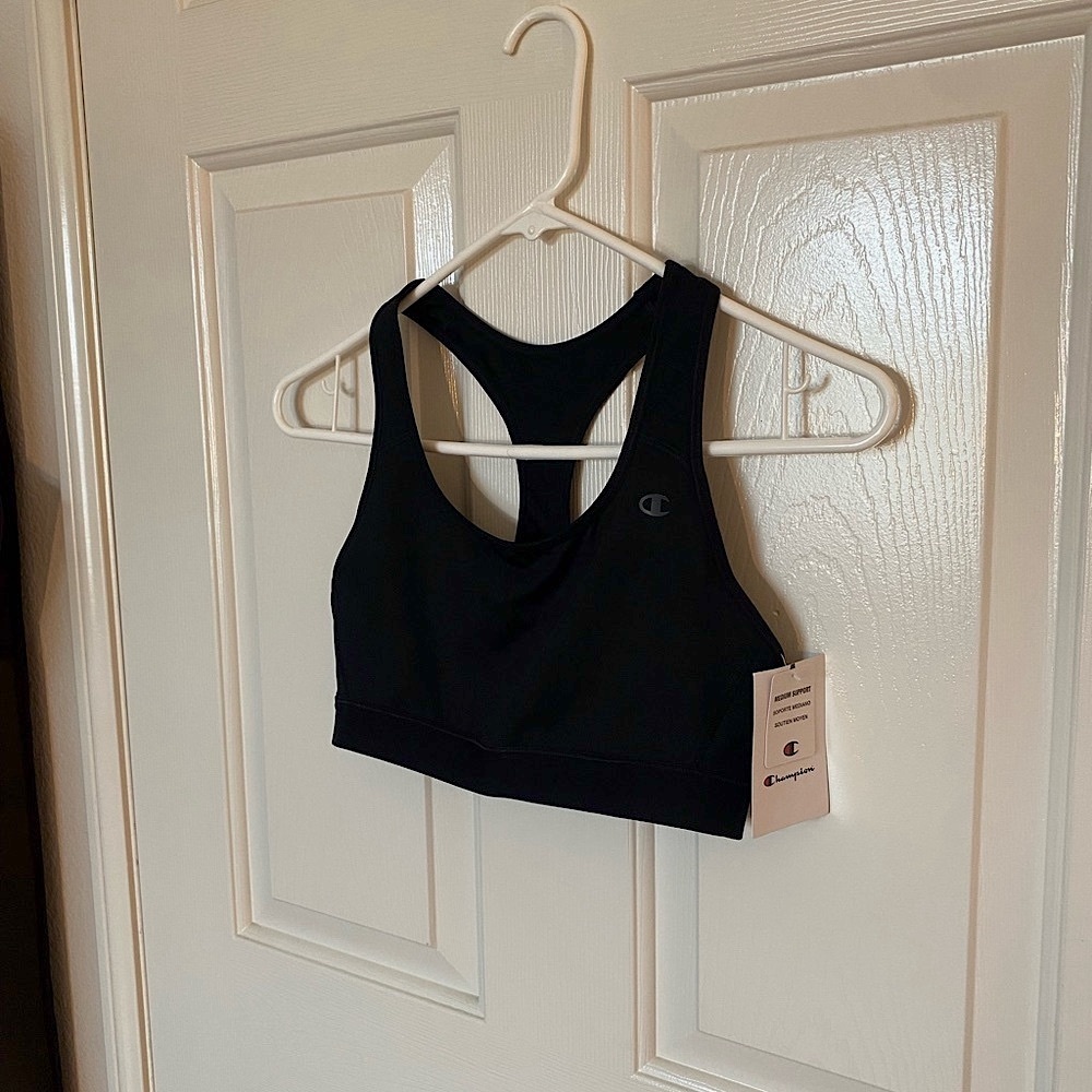 Champion Women's Medium Support Black Sports Bra